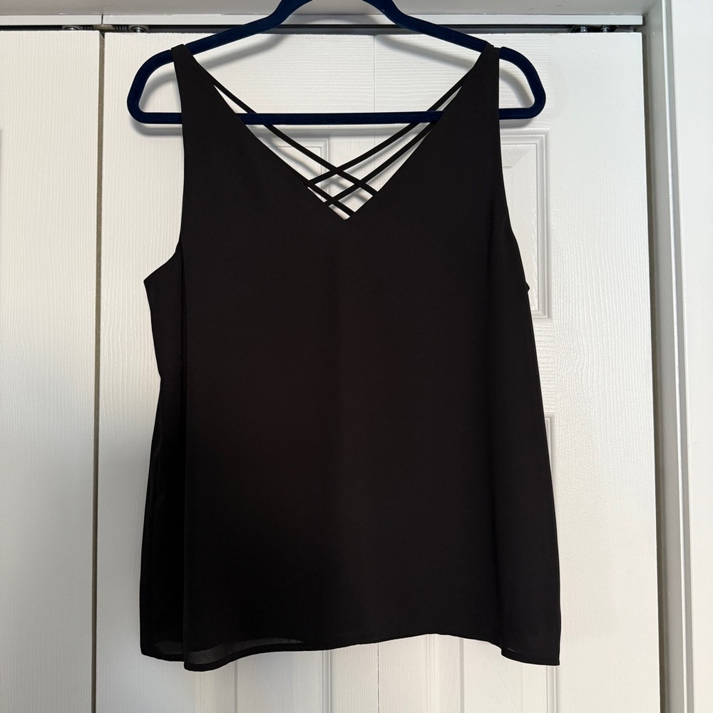 Express Strappy Flowy Elegant Black Women's Tank Top